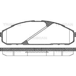 Sada brzdových platničiek kotúčovej brzdy TRISCAN 8110 14040