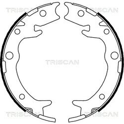 Sada brzd. čeľustí parkov. brzdy TRISCAN 8100 40005