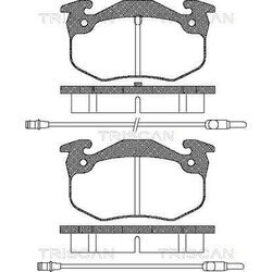 Sada brzdových platničiek kotúčovej brzdy TRISCAN 8110 38780
