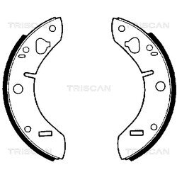 Sada brzdových čeľustí TRISCAN 8100 65011