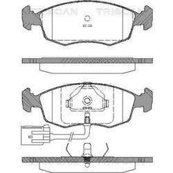 Sada brzdových platničiek kotúčovej brzdy TRISCAN 8110 16163