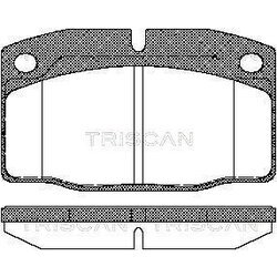 Sada brzdových platničiek kotúčovej brzdy TRISCAN 8110 24234
