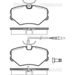 Sada brzdových platničiek kotúčovej brzdy TRISCAN 8110 28011