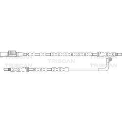 Výstražný kontakt opotrebenia brzdového obloženia TRISCAN 8115 11045