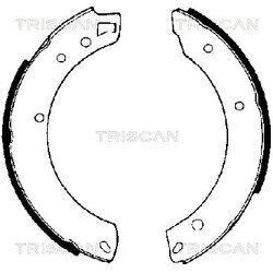 Sada brzd. čeľustí parkov. brzdy TRISCAN 8100 10034 - obr. 1