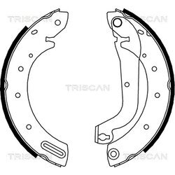 Sada brzdových čeľustí TRISCAN 8100 14596