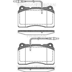 Sada brzdových platničiek kotúčovej brzdy TRISCAN 8110 28032