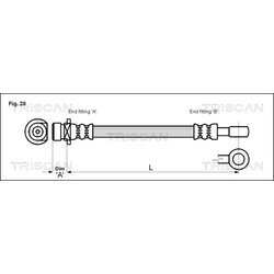 Brzdová hadica TRISCAN 8150 40106