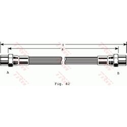 Brzdová hadica TRW PHA255
