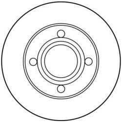 Brzdový kotúč TRW DF2667 - obr. 1