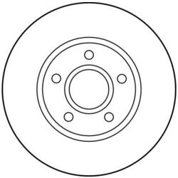 Brzdový kotúč TRW DF2677 - obr. 1