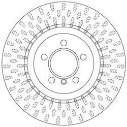 Brzdový kotúč TRW DF6506S - obr. 1