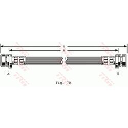 Brzdová hadica TRW PHA171