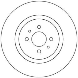 Brzdový kotúč TRW DF4071 - obr. 1