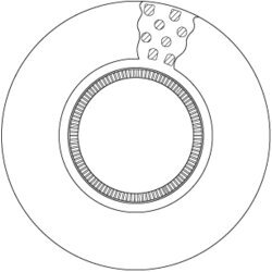 Brzdový kotúč TRW DF5088S
