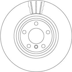 Brzdový kotúč TRW DF6602S - obr. 1