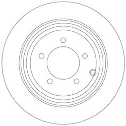 Brzdový kotúč TRW DF6326 - obr. 1
