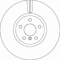Brzdový kotúč TRW DF6845S