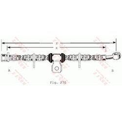 Brzdová hadica TRW PHD186