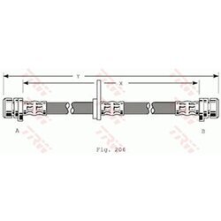Brzdová hadica TRW PHA172