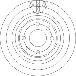Brzdový kotúč TRW DF4363 - obr. 1