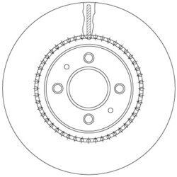 Brzdový kotúč TRW DF6904