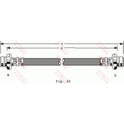 Brzdová hadica TRW PHA187
