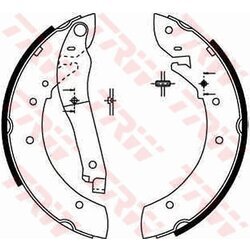 Sada brzdových čeľustí TRW GS8206