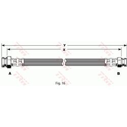 Brzdová hadica TRW PHA164