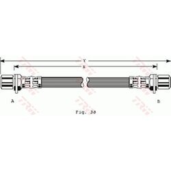 Brzdová hadica TRW PHA303