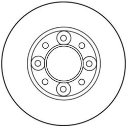 Brzdový kotúč TRW DF1308 - obr. 1