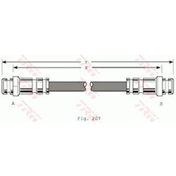 Brzdová hadica TRW PHA167