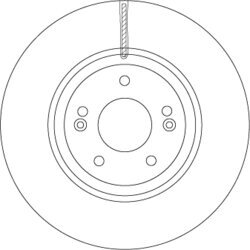 Brzdový kotúč TRW DF6545S