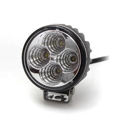 Pracovné svetlo okrúhle, 4x 3W LED Epistar, 800 lm, 1ks WL 8R 12W-1