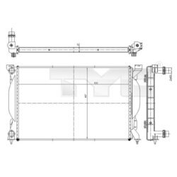 Chladič motora TYC 702-0012