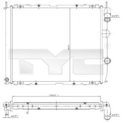 Chladič motora TYC 728-0014