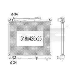 Chladič motora TYC 735-1001
