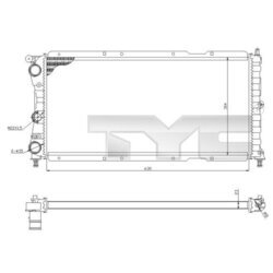 Chladič motora TYC 709-0017-R