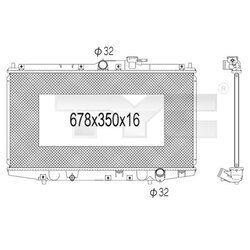 Chladič motora TYC 712-1002