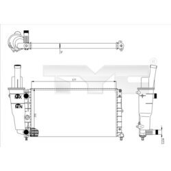 Chladič motora TYC 709-0007