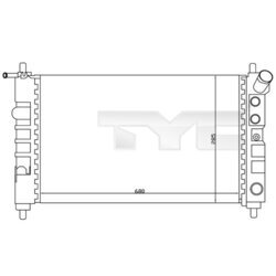 Chladič motora TYC 725-0005