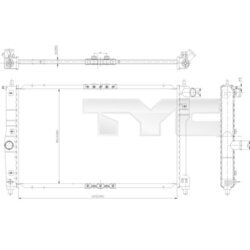 Chladič motora TYC 706-0003