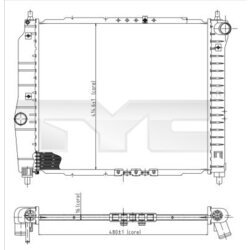Chladič motora TYC 706-0021