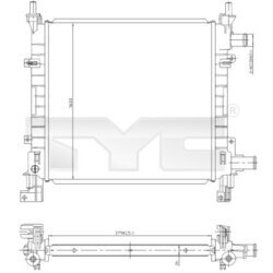 Chladič motora TYC 710-0042