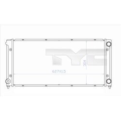 Chladič motora TYC 737-0034