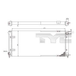 Chladič motora TYC 737-0059