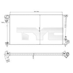 Chladič motora TYC 705-0001