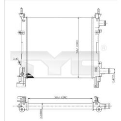 Chladič motora TYC 710-0042-R