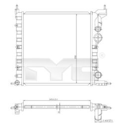 Chladič motora TYC 728-0030
