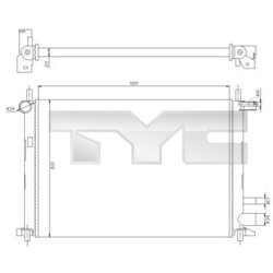 Chladič motora TYC 710-0054